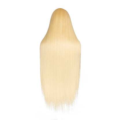 Silk Blonde Straight Frontal Wig